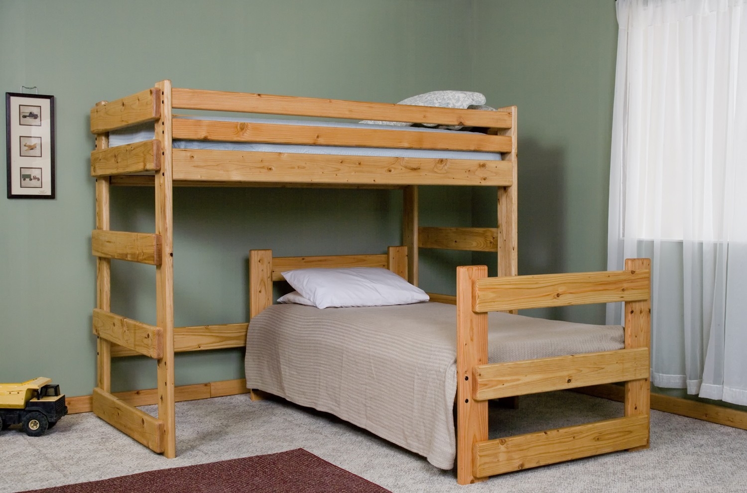 T shaped bunk beds