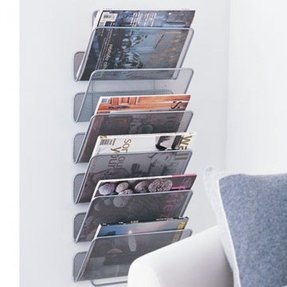 Wall Mounted Bathroom Magazine Rack - Foter