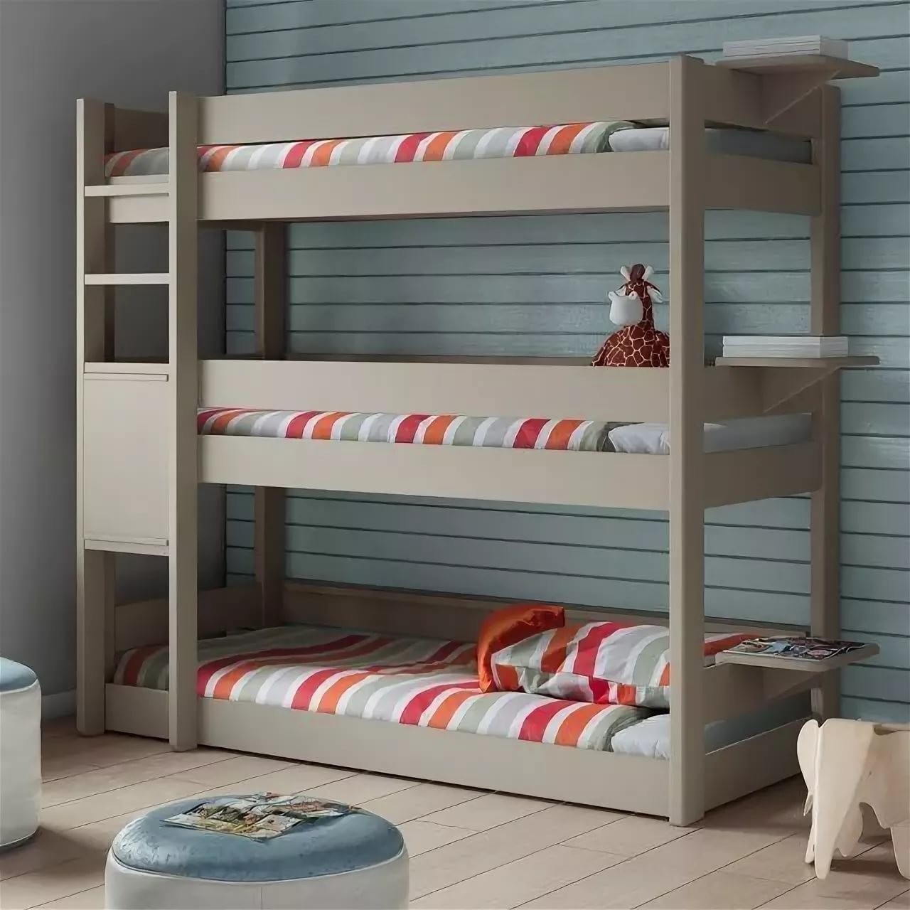 Triple bunk beds for kids rooms