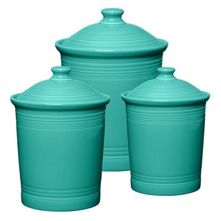 Savannah Turquoise Kitchen Canister Set