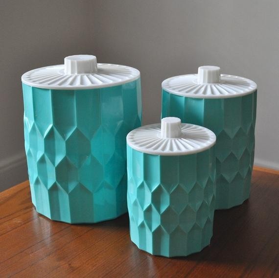 Turquoise canisters
