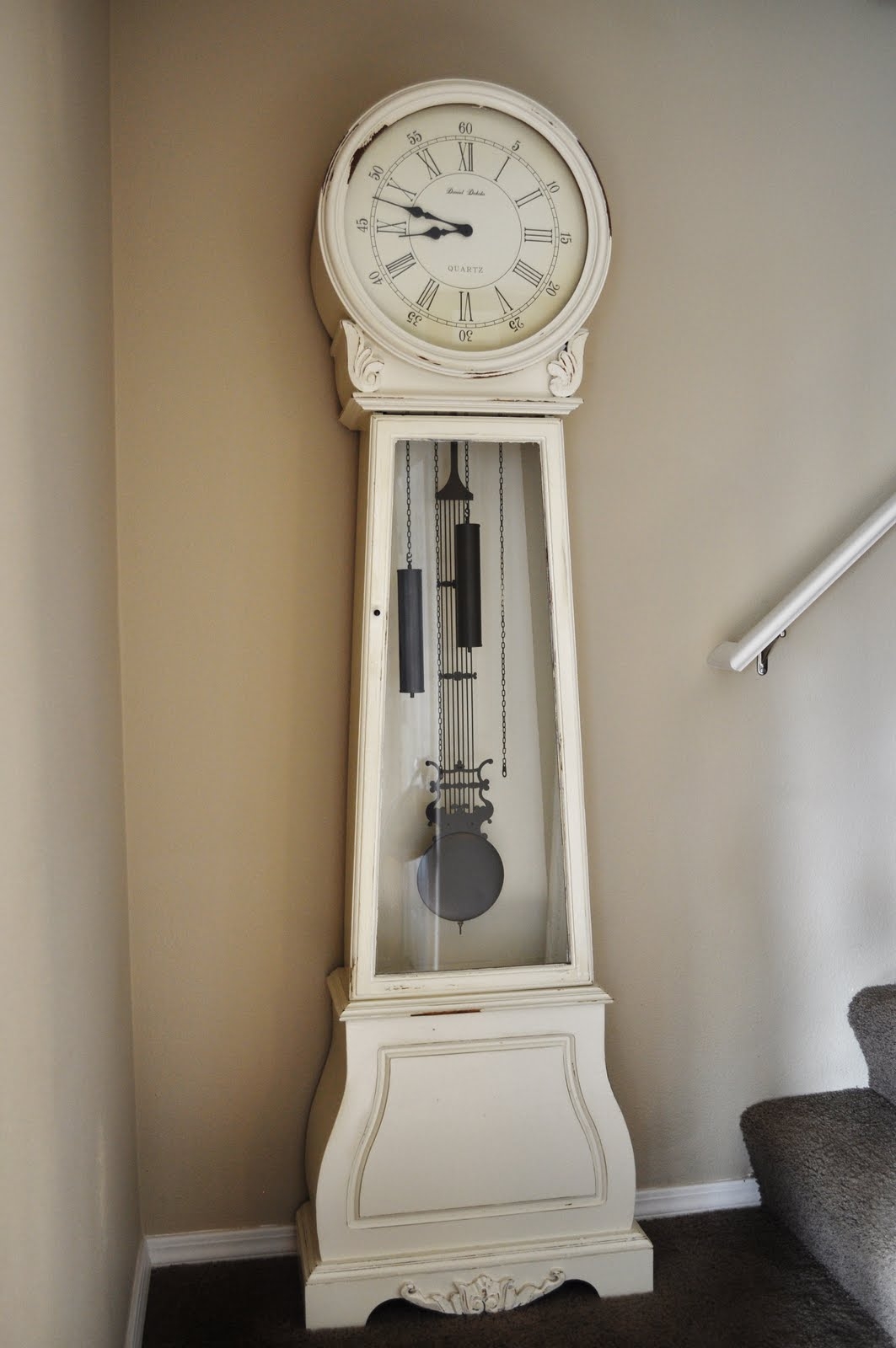 White grandfather clock 3