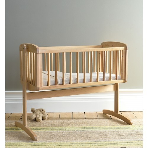 handmade wooden bassinet