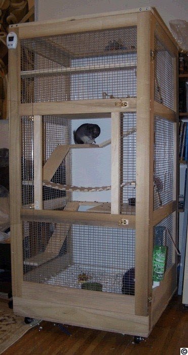 vertical rabbit cage