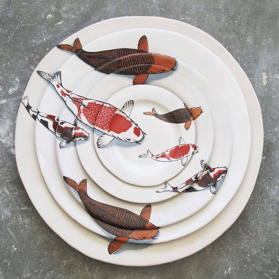 Ceramic fish plates 3