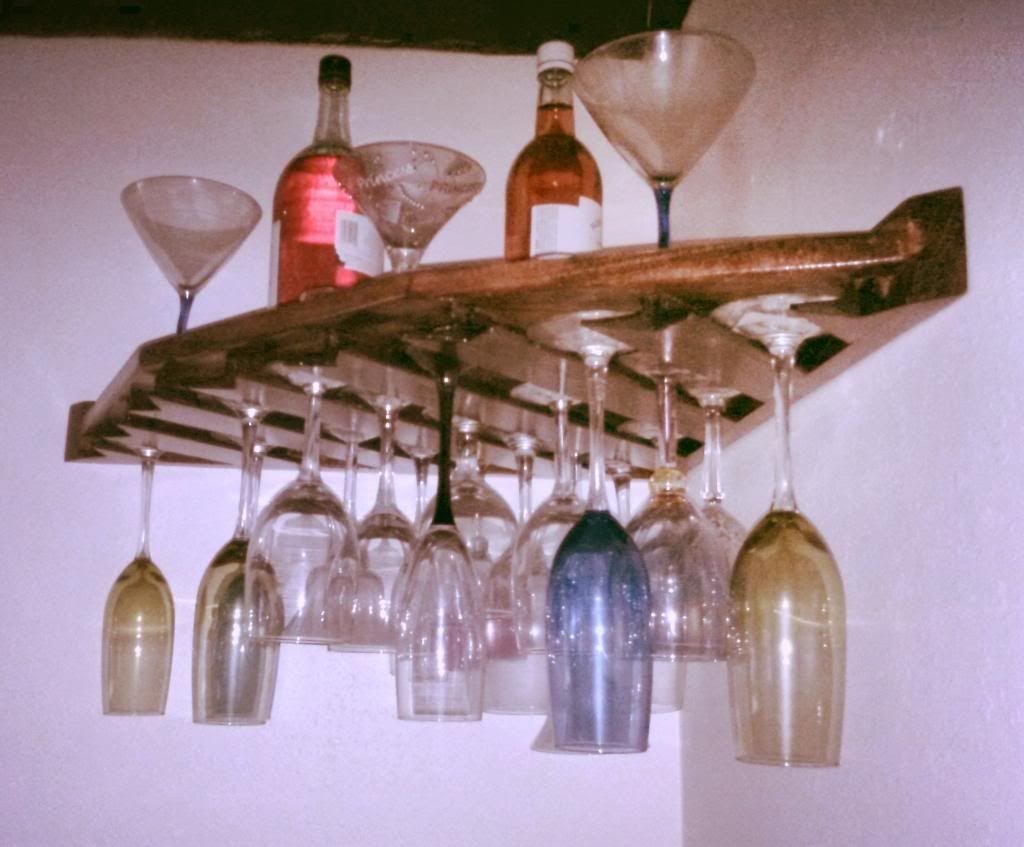 Corner wine glass rack 4