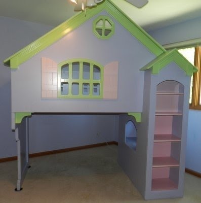 dollhouse loft bunk bed