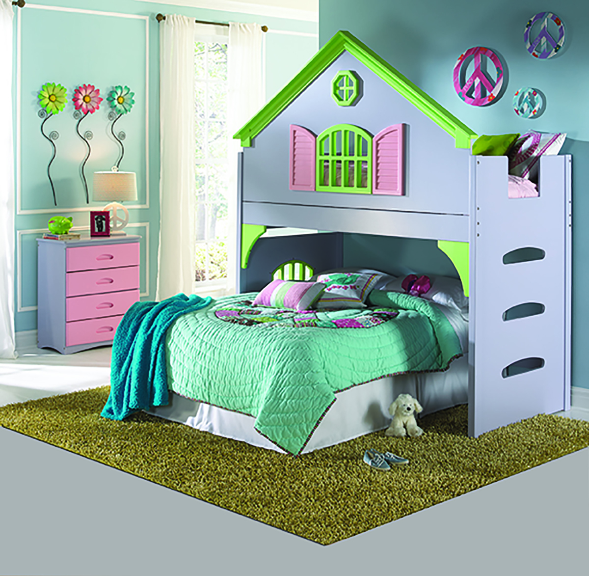 Dollhouse store bunk beds