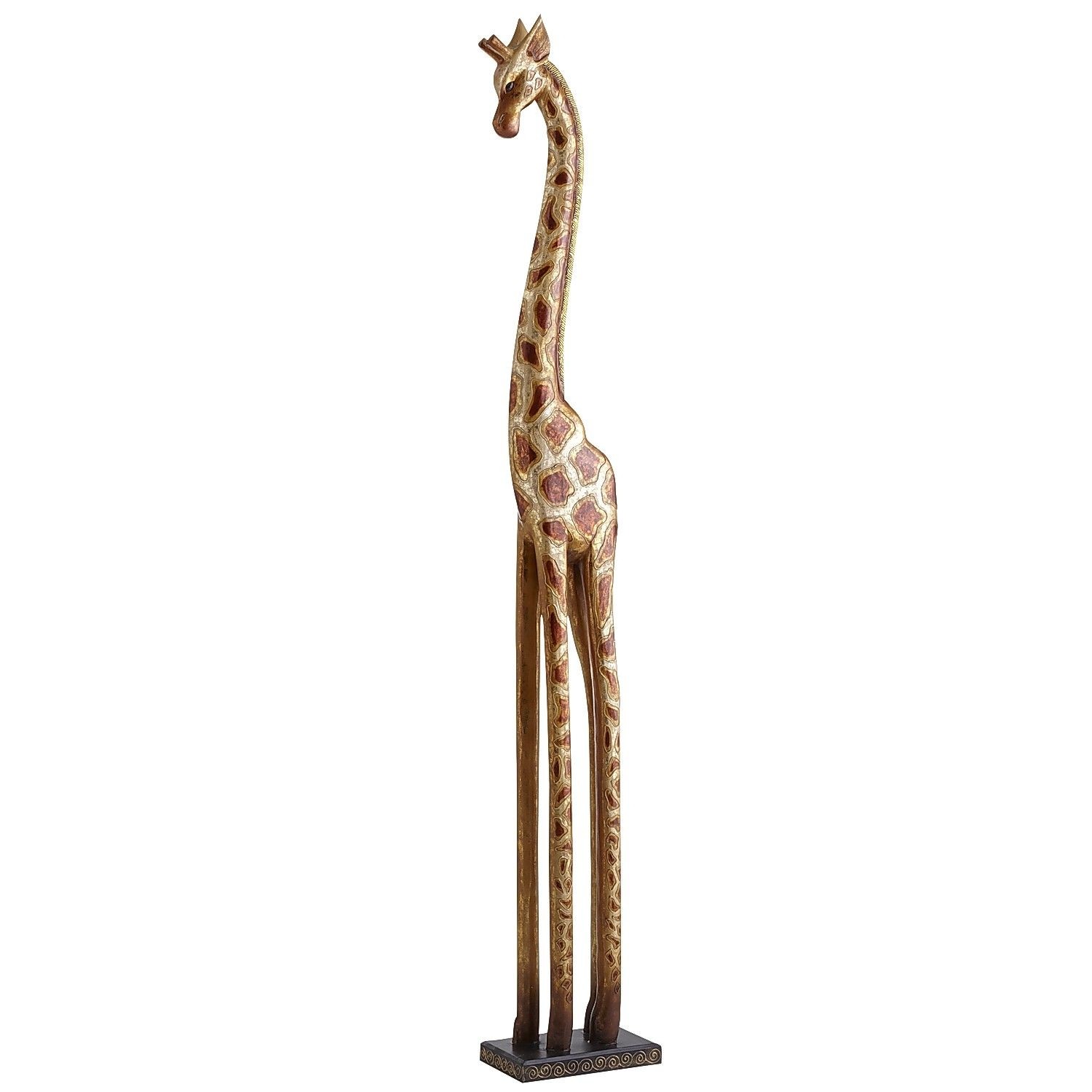Golden Wooden Giraffe