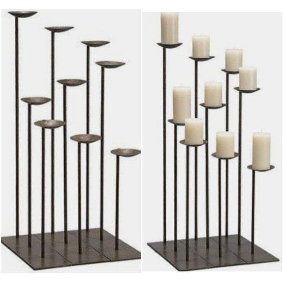 MODERN FLOOR CANDLE STAND SMALL