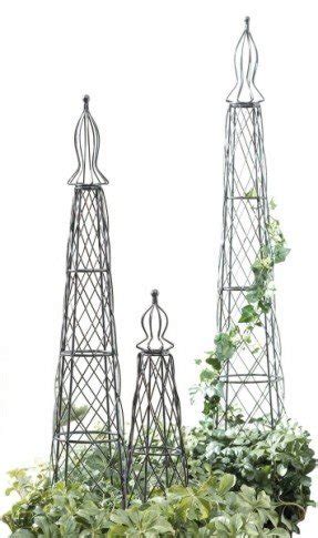 Iron garden obelisks