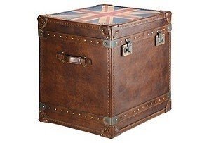Leather trunk end table 7