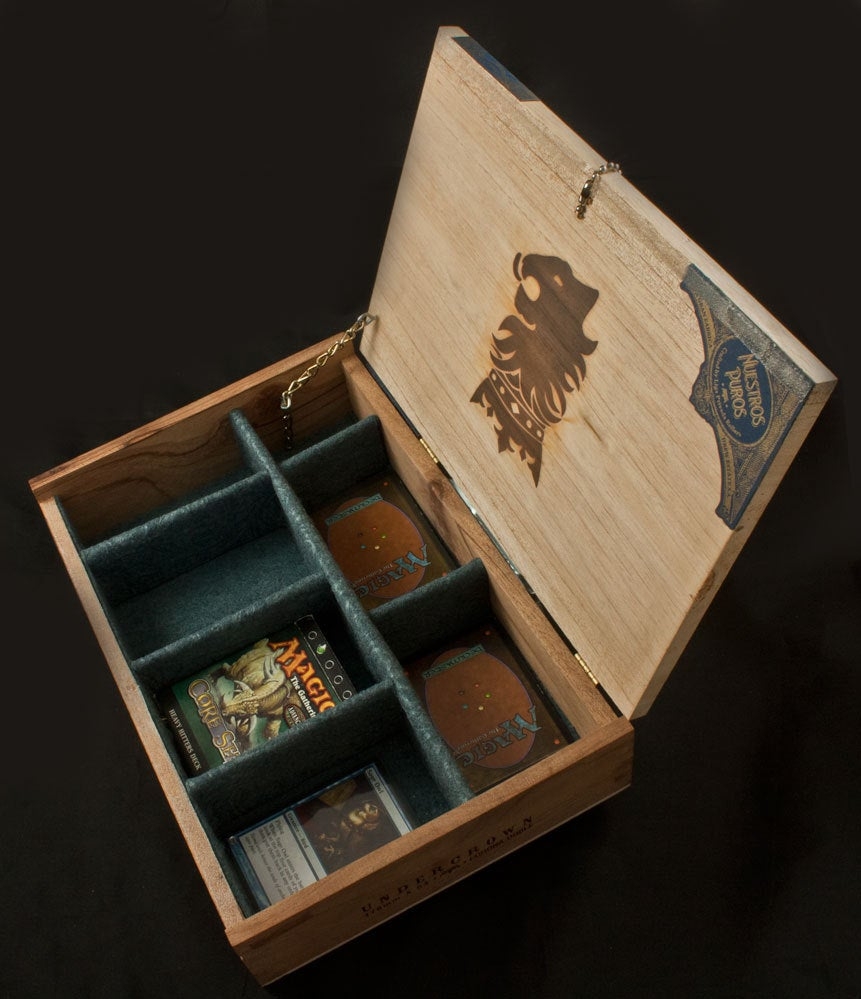 Magic the gathering wooden deck box