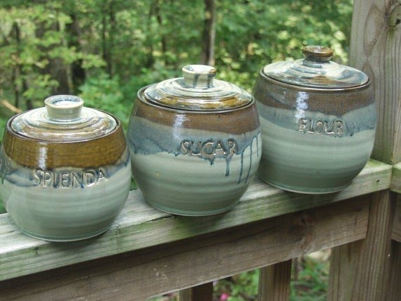 Pottery Ceramic Canister Sets Custom