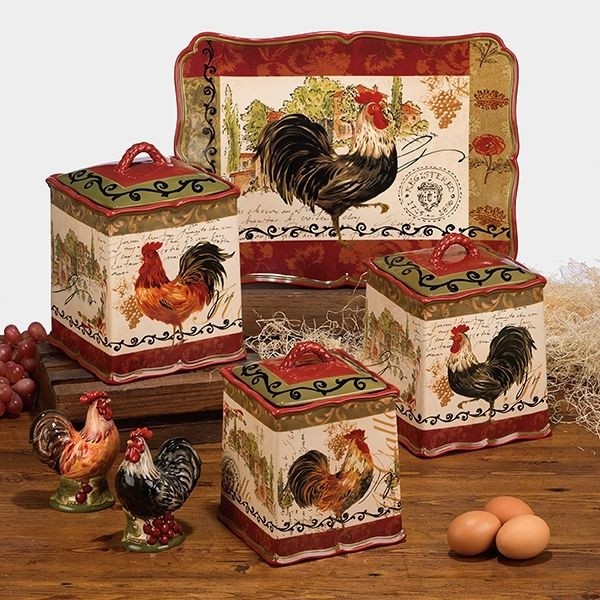 Country Canister Sets For Kitchen Ideas On Foter   Rooster Canister Sets 