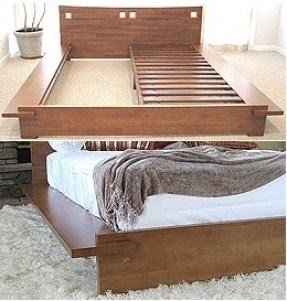 Low Platform Bed Frame Queen