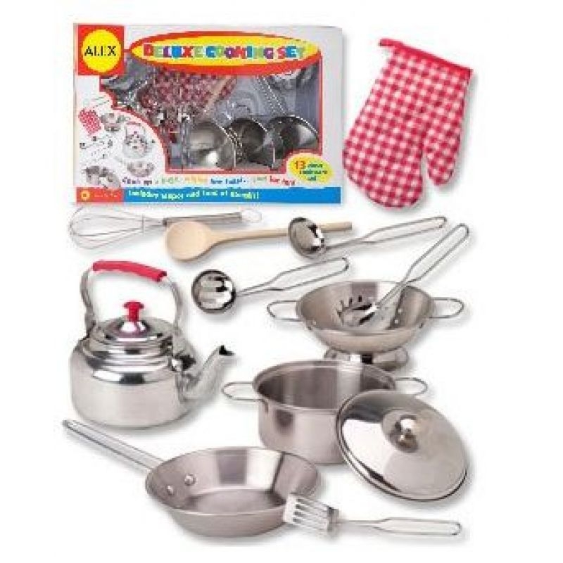 stainless steel kitchen set toy