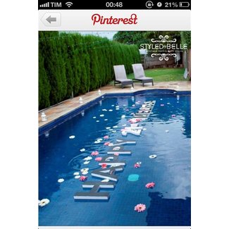Floating Pool Letters Lights Decorations For Party Ideas On Foter