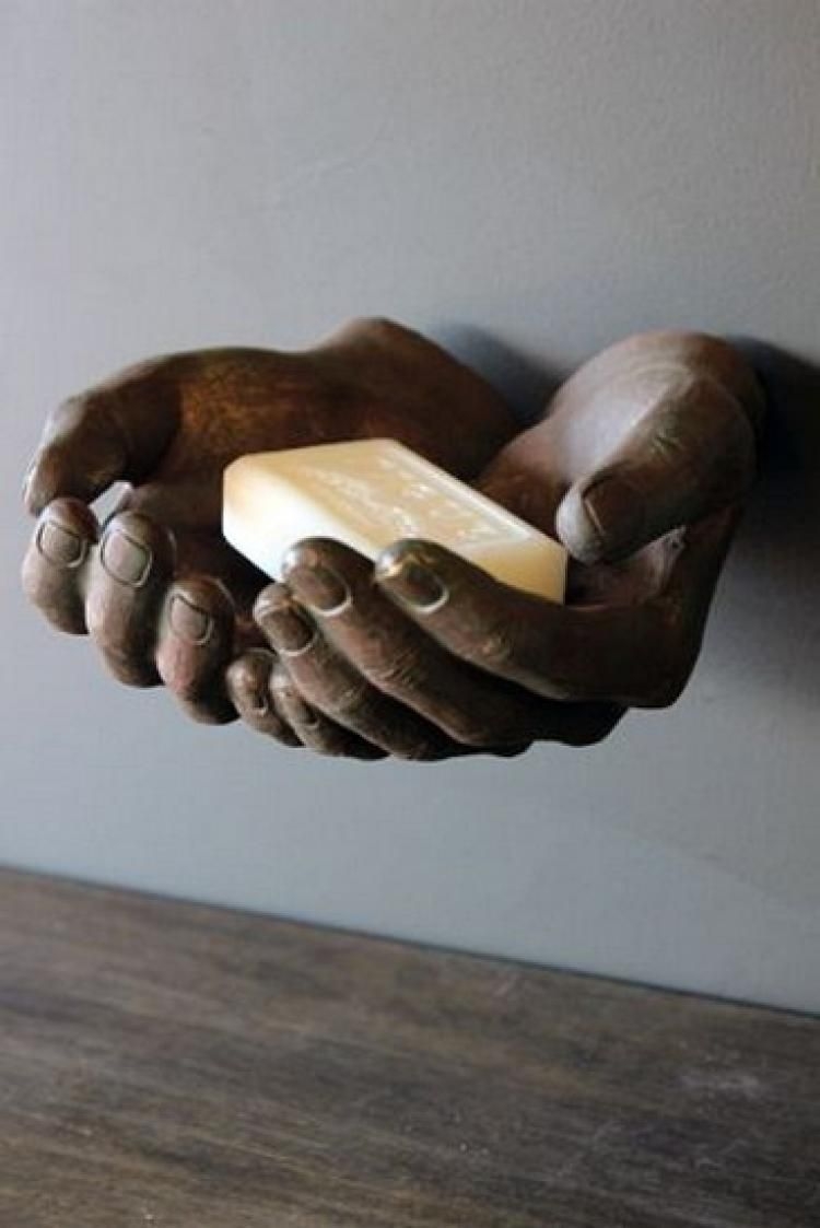 Wall mounted giving hands