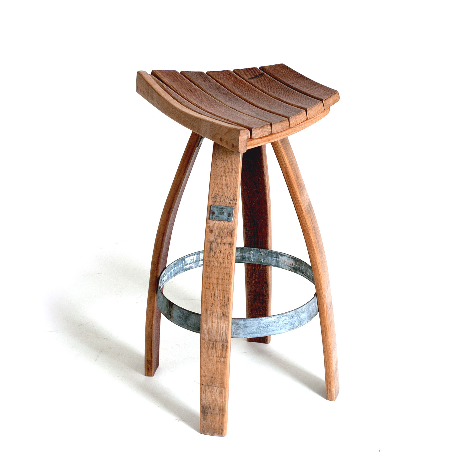 Wine barrel stool 1