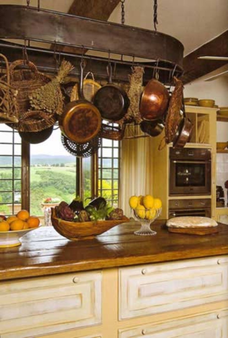 Wooden Hanging Pot Rack Foter