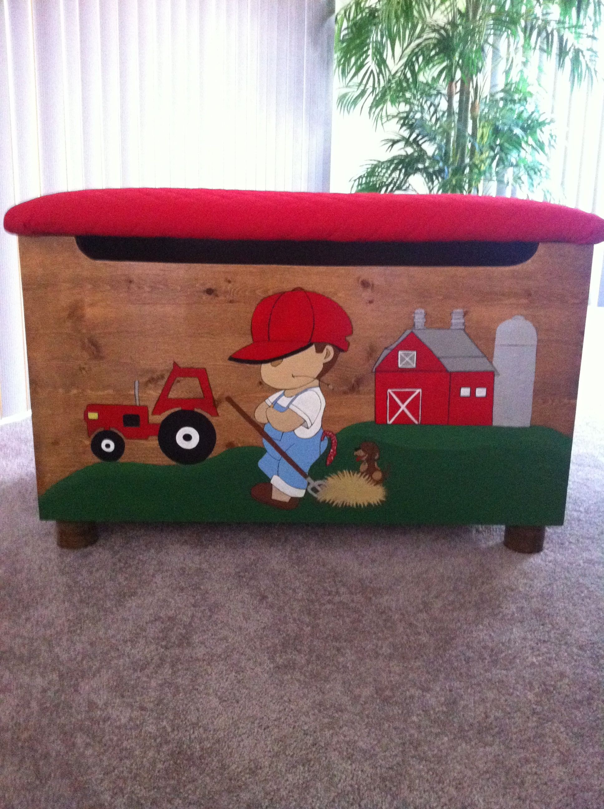 Wooden farmhouse toy