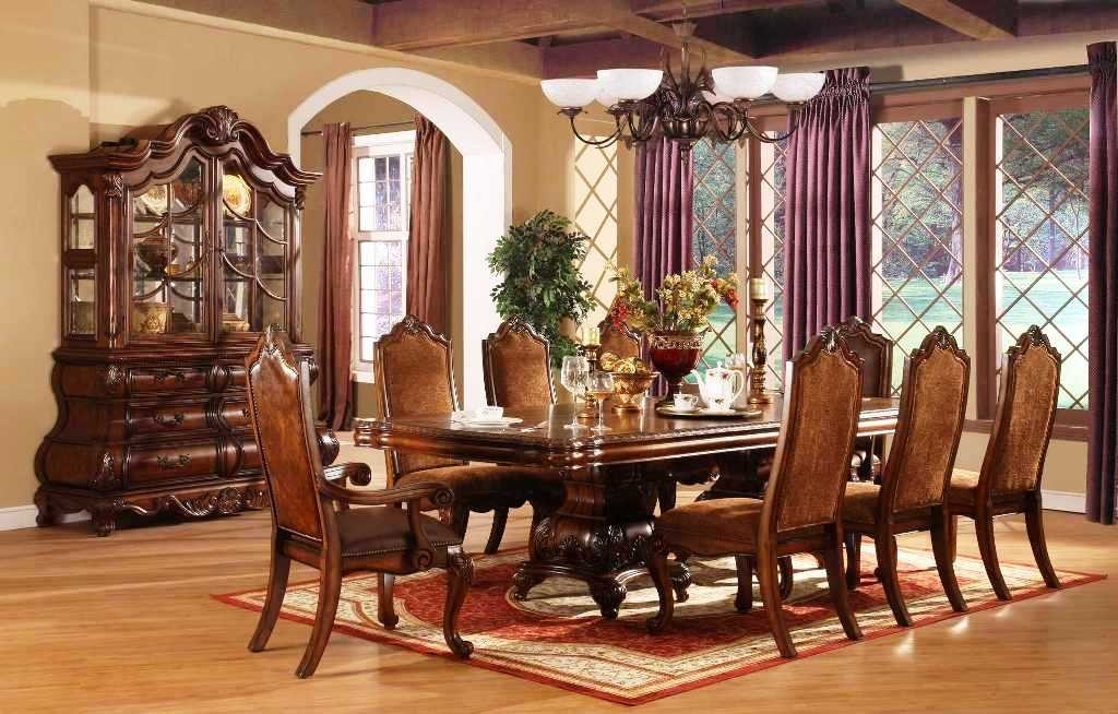 3287 80 mcferran home furnishings formal pedestal dining room set