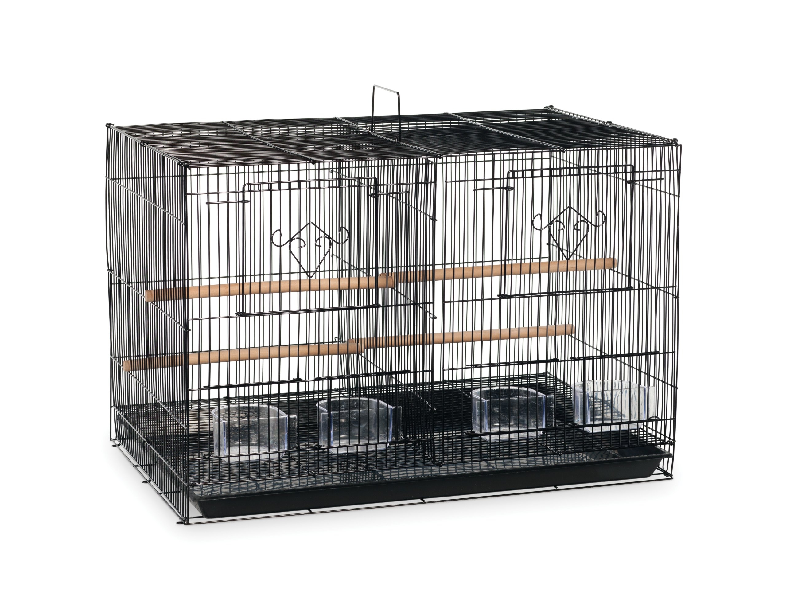 large bird cages with dividers