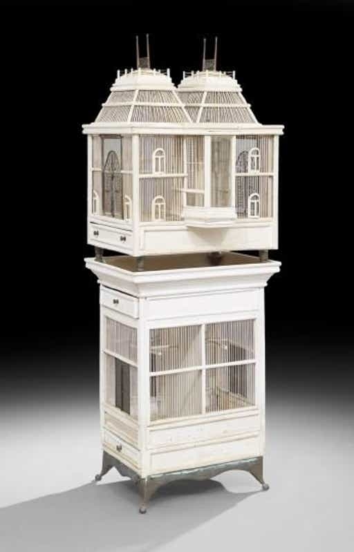 2 tier bird cage