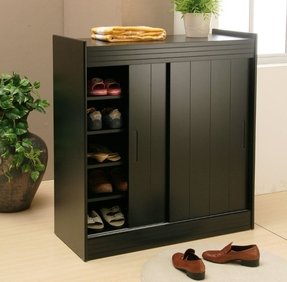 Black Shoe Storage Cabinet - Foter