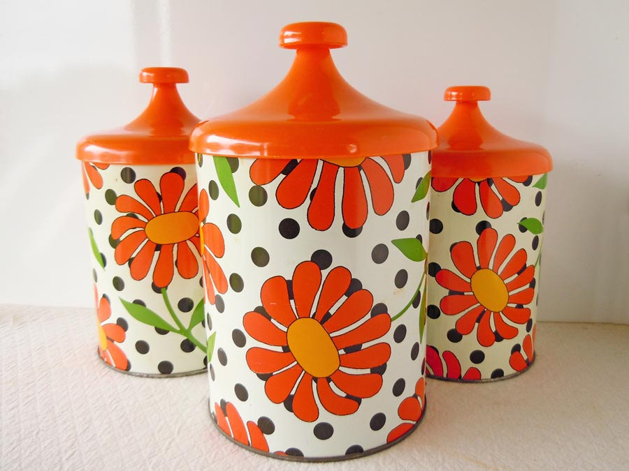 Bright kitchen canisters