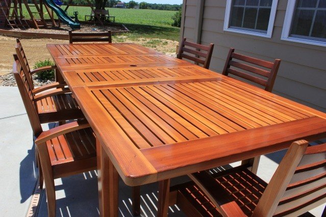 Cedar patio tables 1