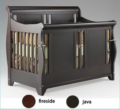 black sleigh cot