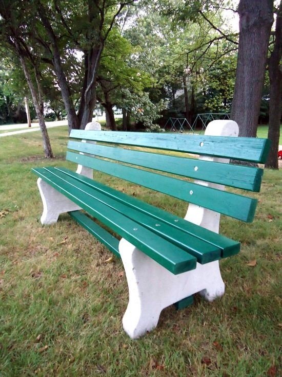 Concrete park bench molds