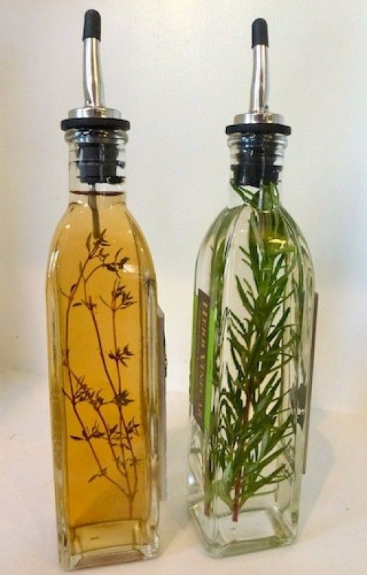 Decorative oil and vinegar bottles 1