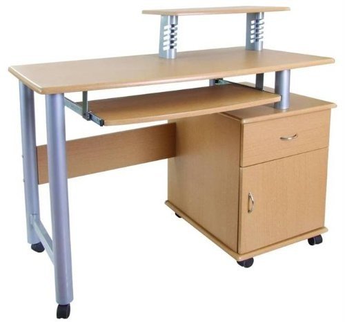 desk with drawers and wheels