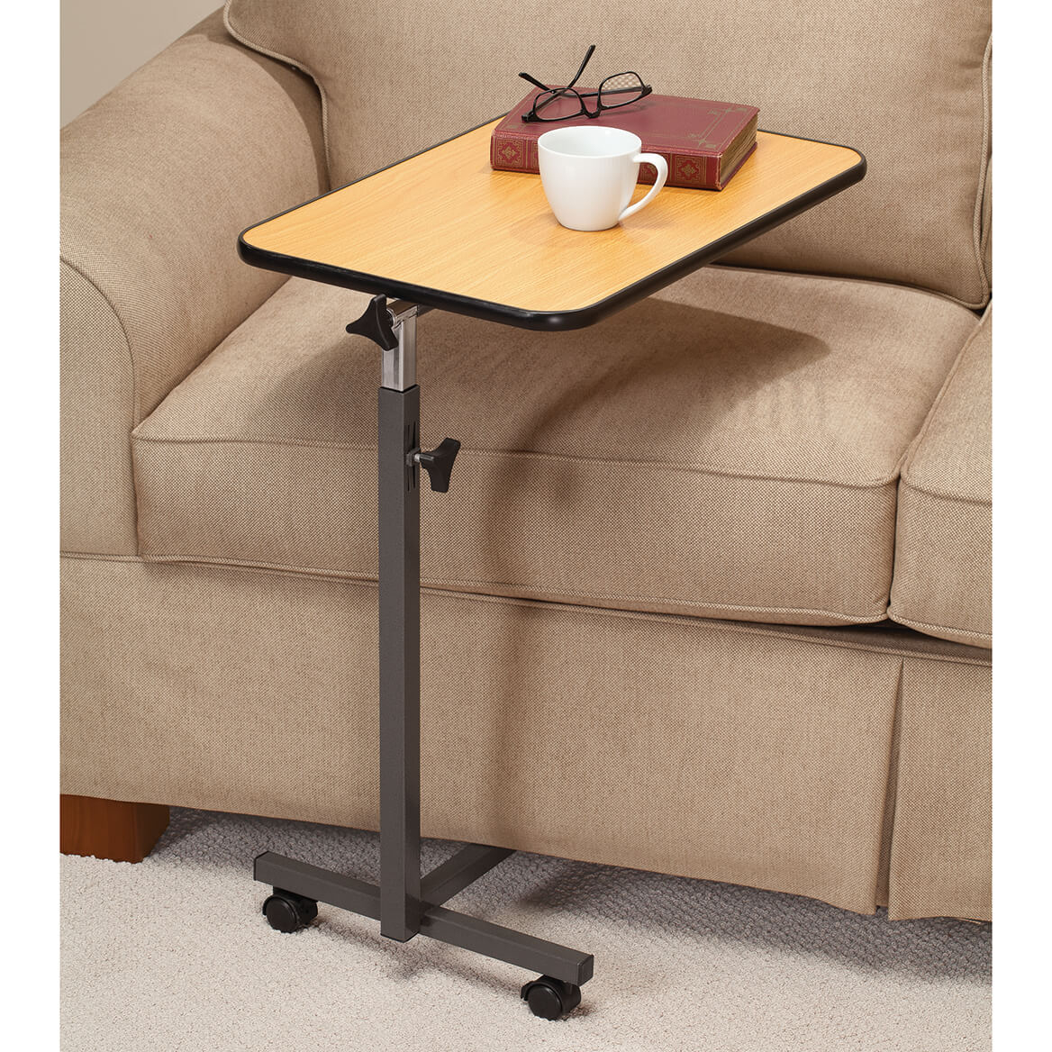 rolling tv tray table