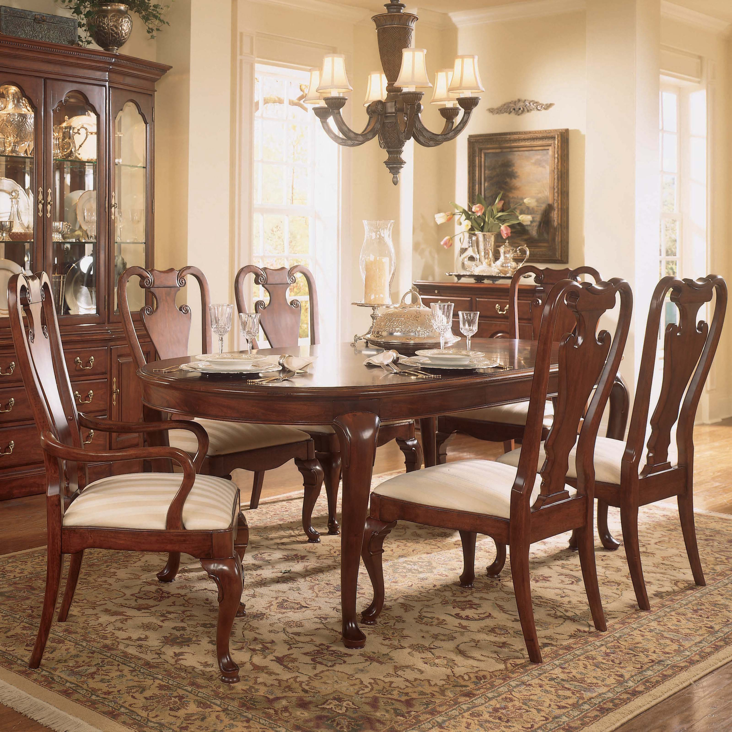 Cherry oak dining online room set