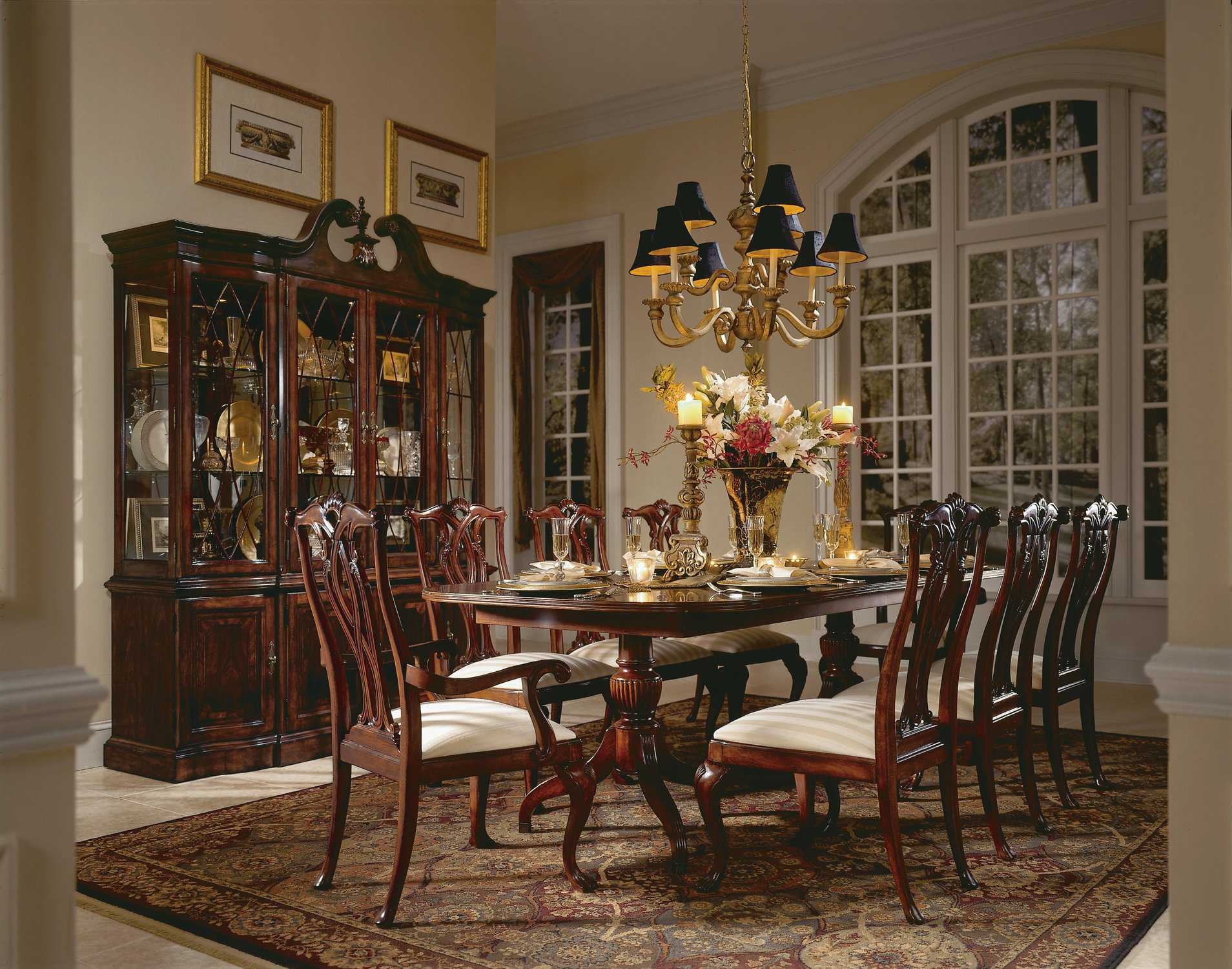 Formal cherry dining room sets 15