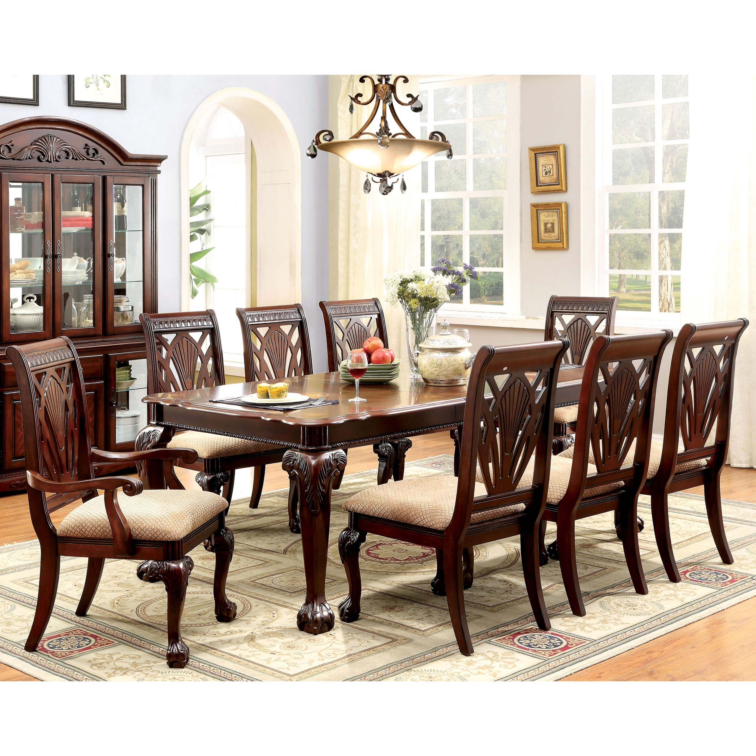 Formal cherry dining room sets 7