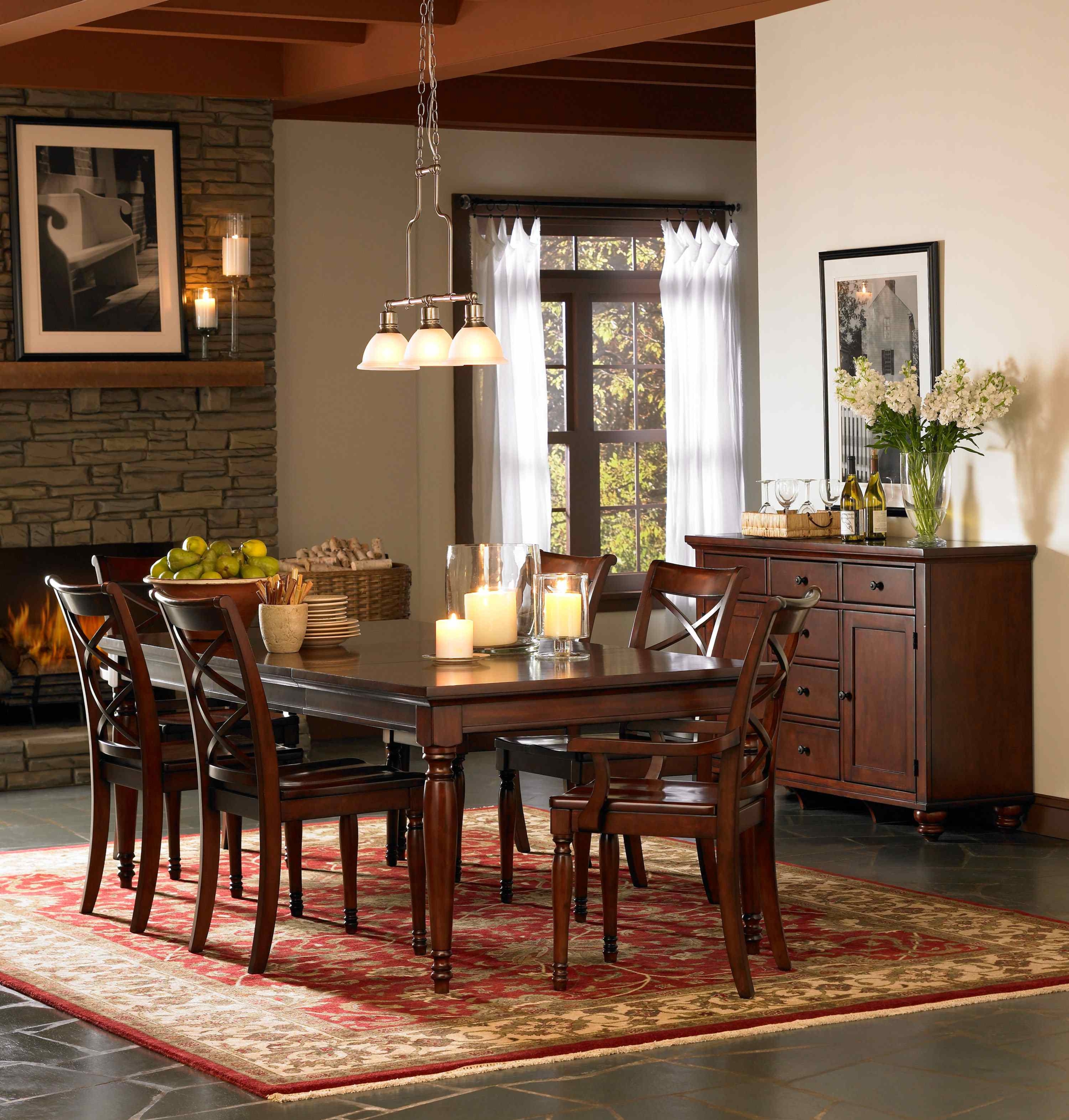 Formal cherry dining room sets 8