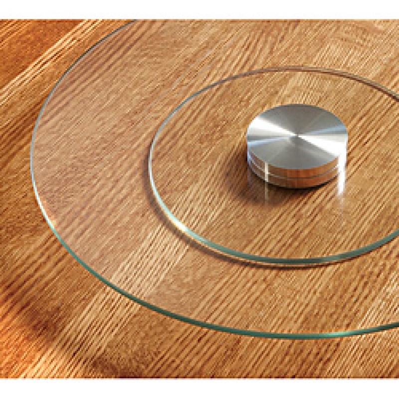 Glass lazy susan for table