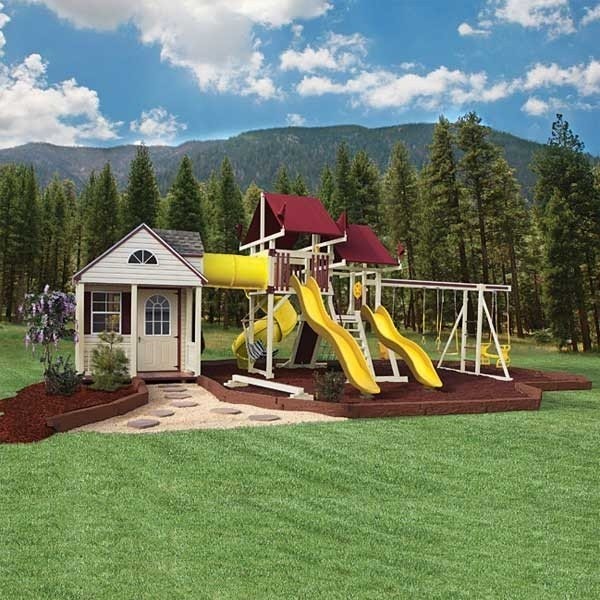 I love the playhouse swing kingdom cottage escape playhouse vinyl