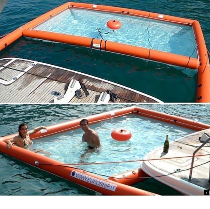 inflatables in lake near me