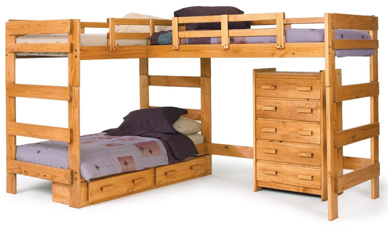 right angle bunk beds