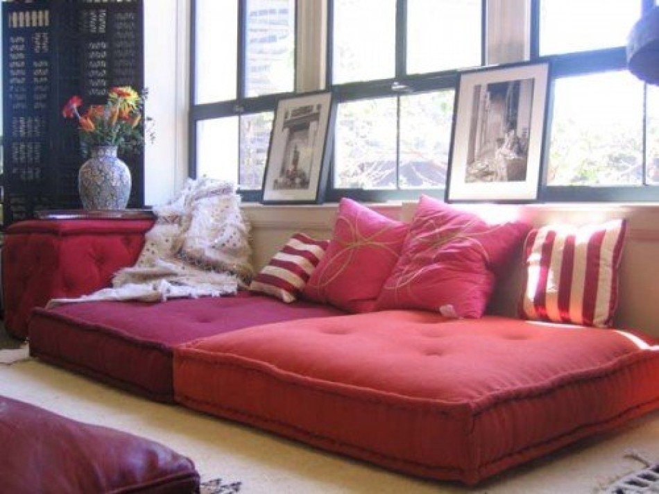 Large square floor cushions 1