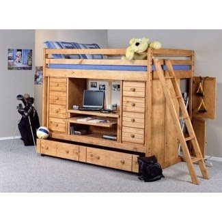 cabin bed with trundle and storage