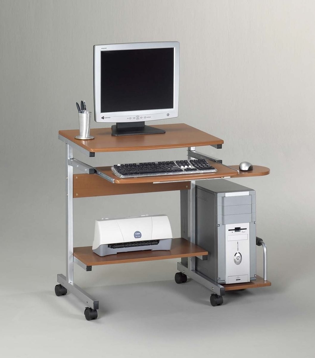 Mayline eastwinds computer desk easily move this compact and transportable