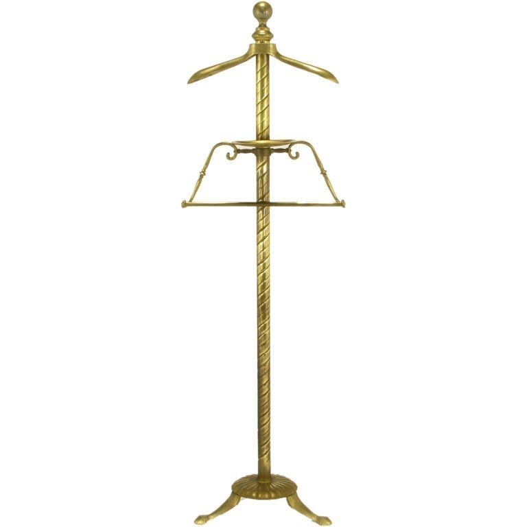 Vintage Brass Butler Suit Valet Stand Coat/Clothes Hanger Dressing Rac –  DEG Furniture Designs