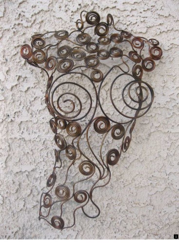 Metal wall art sculpture abstract torso by holly lentz metal